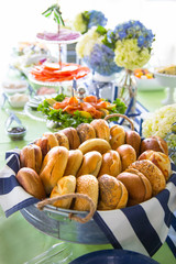 Bagels and lox party set up decor arrangement event holiday catering appetizers h'orderves 