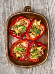 rustic roasted bell pepper