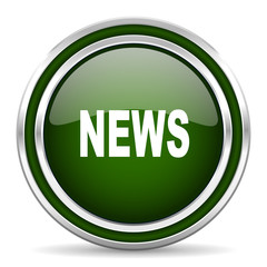 news green glossy web icon