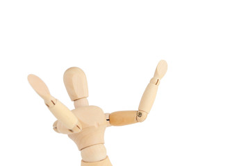 デッサン人形　驚く