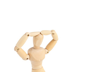 デッサン人形　悩む