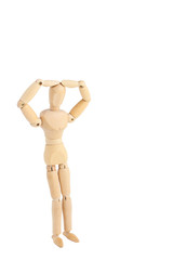 デッサン人形　悩む