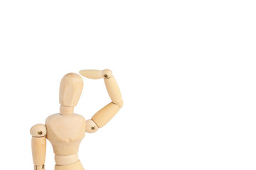 デッサン人形　悩む