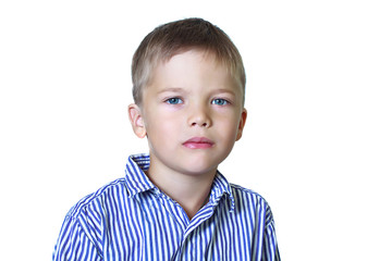 Portrait of a calm boy