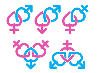 Gender symbol : Male and female symbols combination