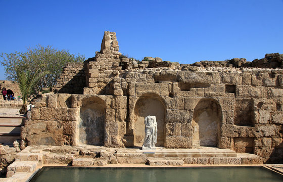 Antique pool in Caesaria, Israel
