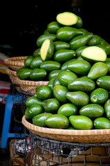 Avocados selling in Dalat market