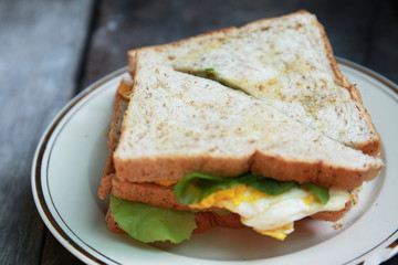 Fresh sandwich made from wholewheat of various seeds and multigrain