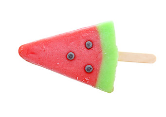 fruity ice cream stick isolated on white background (clipping path)