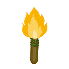 torch isolated illustration