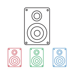 Audio speakers icon