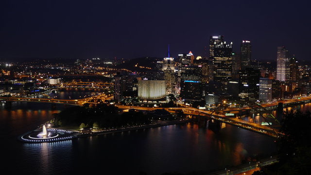Pittsburgh Timelapse Day to Night 4K Ultra HD