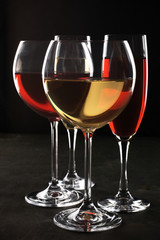 Red and white wine