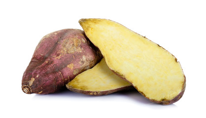 sweet potato isolated on the white background