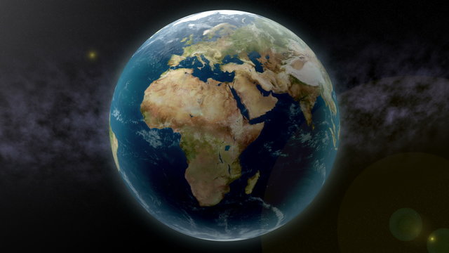 4K UltraHD Earth Zoom to Africa 3598