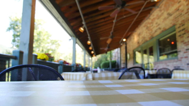 Empty Restaurant Patio 3604