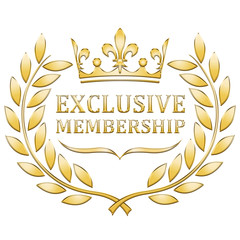 Exclusive membership laurel wreath