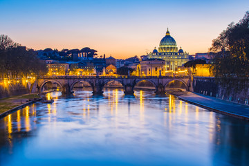 Fototapeta na wymiar The Vatican City State view from Rome