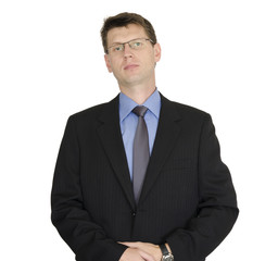 Confident businessman upper body portrait