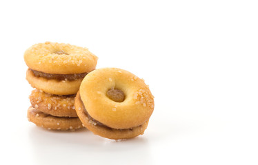 coconut biscuit with pineapple jam