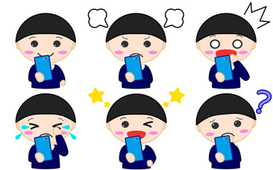 スマホを使う子供