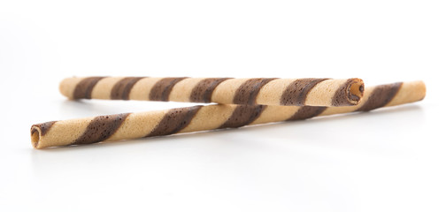 wafer stick on white background