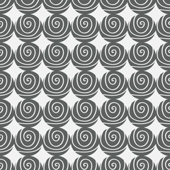 Seamless colorful background made of circles with hand drown pat