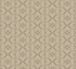 heart background and musical notes for use as wallpapers and pattern