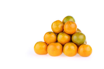 oranges fruit tropical isolated on white background