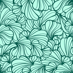 Abstract floral seamless pattern