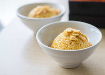 Fried rice with garlic