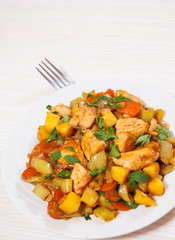 chicken fillet with vegetables