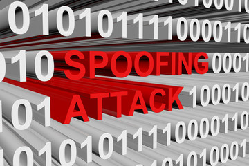 spoofing attack is presented in the form of binary code