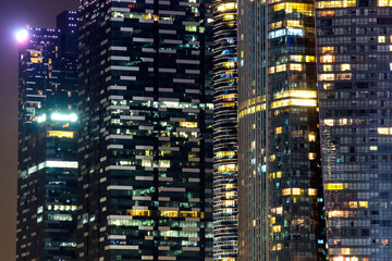 office building at night