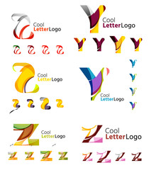 Letter business emblem collection