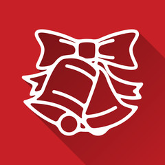 Christmas bell line icon