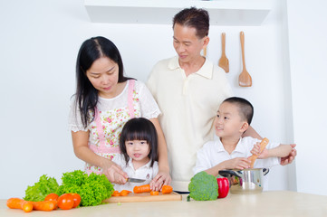 Asian family