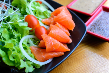 Salmon salad japanese style