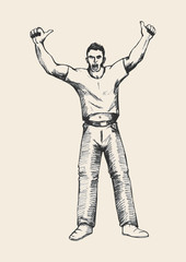 Fototapeta premium Hooray Sketch