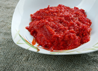 Red curry  pepper paste