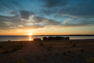 Der Fischerort Helgumman auf der Insel Faroe nördlich von Gotland, Schweden