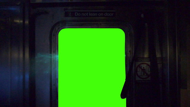 Subway Green Screen POV 3931