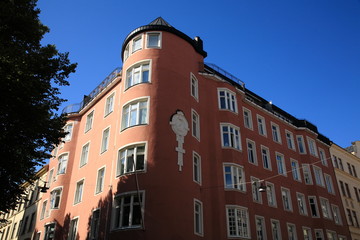 Obraz premium Corner house,Stockholm