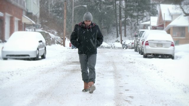 4K Walking in a Snow Storm 3951