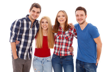 Fototapeta premium Group of happy young people