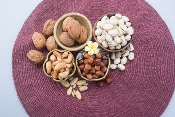 nuts. cashew nuts on the background