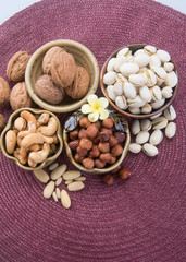 nuts. cashew nuts on the background