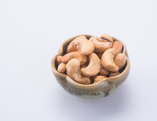nuts. cashew nuts on the background