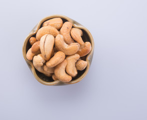 nuts. cashew nuts on the background
