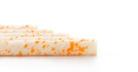 wafer stick on white background